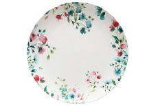 Тарелка обеденная, 27,5 см, фарфор P, белая, Акварельные цветы, Primavera, 56984
