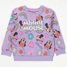 Disney Minnie Mouse Purple Graphic Sweatshirt