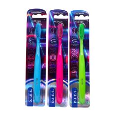 ЦЕНА ЗА 3 ШТ! 9939685 Зубная щетка D.I.E.S. Neon средней жесткости