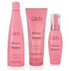 НАБОР Ollin SHINE BLOND для светлых волос (шампунь 300 мл + кондиционер 250 мл + масло 50 мл)