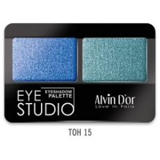 AES-14 Тени д/век двойные EYE STUDIO, тон 15 Alvin D`or