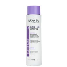 ARAVIA Professional Шампунь оттеночный для поддержания холодных оттенков осветленных волос Blond Pure Shampoo, 420 мл