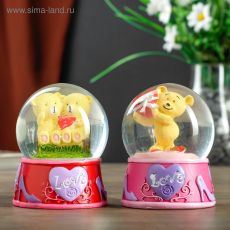 4555584 Сувенир полистоун водяной шар свет 