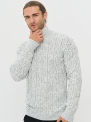 Свитер мужской 7232-15034 св.серый меланж BE YOU