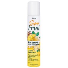 034670  Витэкс Super Fruit. ИМБИРЬ + фруктовый микс Сухой шампунь УЛЬТРАСВЕЖЕСТЬ + УКРЕПЛЕНИЕ ВОЛОС для всех типов волос, 200 мл
