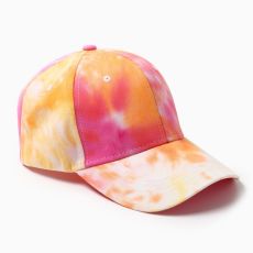 Кепка женская MINAKU Tie-dye, жёлтая, розовая, размерр 54-56