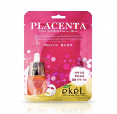 ЦЕНА ЗА 10 ШТ! [EKEL] Маска для лица тканевая ПЛАЦЕНТА Ekel Placenta Ultra Hydrating Essense Mask, 25 мл