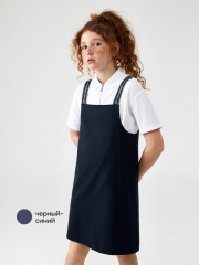 20240240007 Сарафан детский для девочек Peace черный-синий ACOOLA Kids