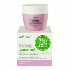 027432 Belita Pure Green. Матирующий крем-праймер ДНЕВНОЙ для комбинированной и жирной кожи, 50 мл