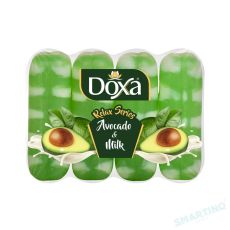 Туалетное мыло DOXA (Авокадо-Молоко) (4шт*75гр) экопак