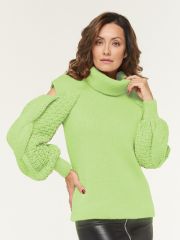 Свитер женский BY202-40069 жасминовый чай BE YOU