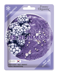 [FUNNY ORGANIX] Маска-мороженое для лица охлаждающая ЛЕДЯНОЕ УВЛАЖНЕНИЕ Fruit Bubble Gum Ice Cream Mask, 22 г