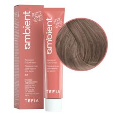 TEFIA Ambient 8.01 Перманентная крем-краска для волос / Светлый блондин натуральный пепельный, 60 мл