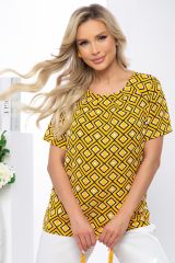 Б5397 Блуза LADY TAIGA Горчица