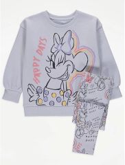 Disney Minnie Mouse Lilac Sweatshirt and Leggings Outfit
