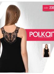 2355 Женская майка Polkan Черный