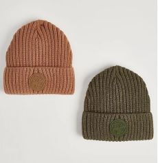 Neutral Outdoor Badge Beanie Hats 2 Pack
