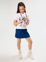 20210180235 Юбка детская для девочек Ostrova холодный синий ACOOLA Kids