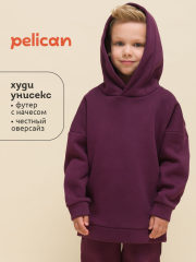 UFNK4323 Толстовка детская Бордовый(5) Pelican