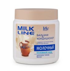 Iris Бальзам для волос кондиционер MILK LINE Молочный увлажняющий для всех типов 500 мл