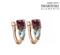 Серьги с кристаллами Swarovski