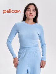 PFJ6944 Джемпер женский Голубой(9) Pelican