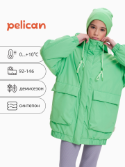 GZJC3369 Ветровка для девочек Салатовый(38) Pelican