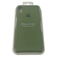 Силиконовый чехол для iPhone XS MAX хаки зеленый