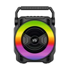 10795581 Портативная колонка VS08 LED, BT 5.0, 5Вт, 1200мАч, FM, MP3, USB, microSD, подсветка, черная