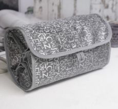 Косметичка дорожная, 4 отдела на молниях, цвет серый 4251646