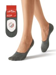 OMSA ACTIVE 171 (подследники меланж) Omsa Подследники Nero Melange (Черный)