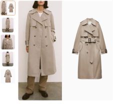 Тренч средней длины под ZARA