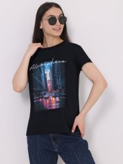 438830 Апрель Футболка черный