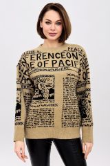258738 Lika Dress Джемпер Бежевый