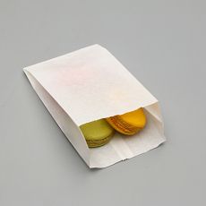 ЦЕНА ЗА 100 ШТ! Пакет бумажный фасовочный, белый, V-образное дно, 17,5 х 10 х 5 см