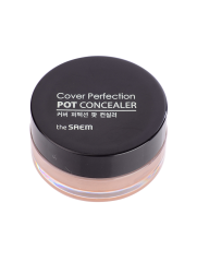 [THE SAEM] Консилер для лица КРЕМОВЫЙ Cover Perfection Pot Concealer 01 Clear Beige, 4 гр