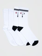 102608_OAU Комплект носков (2 пары) для мальчика и девочки белый/черный//белый (вар.1) Orby