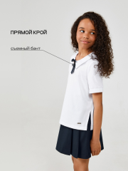 20240270095 Блузка детская для девочек Economy белый ACOOLA Kids