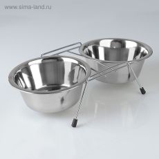 3720622 Набор из 2 мисок на подставке, 2 х 800 мл