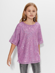 20240140004 Джемпер детский для девочек Damask лавандовый ACOOLA Kids