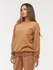 Толстовка (Свитшот) женская 7222-30014/2 ТФ105/К105 мускат/мускат BE YOU