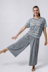 OXO-1020 Костюм (футболка+кюлоты) OXOUNO Лазурь