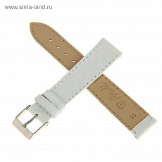1182154 Ремешок для часов, мужской, 18 мм, фактура крокодил