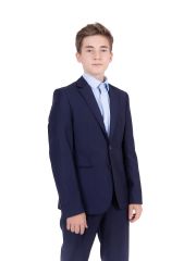 Пиджак для мальчика синий (вар.4) Orby