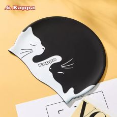 Женская шапочка для плавания kappa силиконовая водонепроницаемая увеличенная для длинных волос