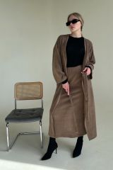 516219 RISE Кардиган Коричневый