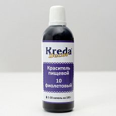 4600102 Краситель пищевой кондитерский гелевый Kreda Decor, фиолетовый, 90 г