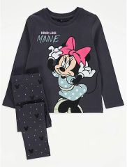 Disney Minnie Mouse Grey Top and Leggings Outfit