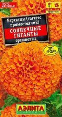 Бархатцы Солнечные Гиганты ОРАНЖЕВЫ