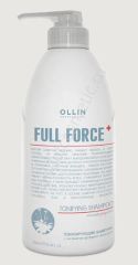 Ollin Full Force Тонизирующий шампунь с экстрактом пурпурного женьшеня 750 мл